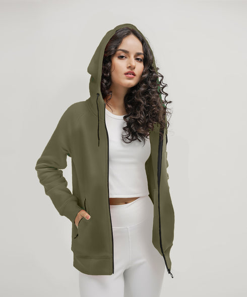 Women's Basic Zipper Hoodie